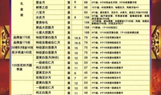 中秋节月饼价格